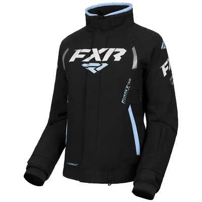 FXR Team FX Women's F.A.S.T. Insulated Snowmobile Jacket - Black/Maui Blue