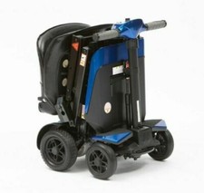 Drive Manual Folding Travel Mobility Scooter with Lithium-ion Battery 4mph -BLUE