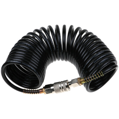 1/4'' NPT 25FT Air Compressor Recoil Hose Line Spring Tube Coil 200PSI Tools US