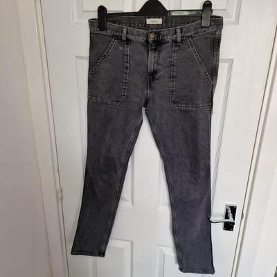 Ba&sh Jeans UK 12 Medium Black Washed Denim W35 L30 Sally