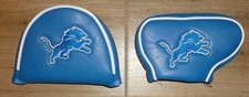 Detroit Lions NFL Blade or Mallet Putter Golf Head Cover Embroidered