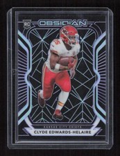 2020 Panini Obsidian #112 Clyde Edwards-Helaire RC Purple Etch #'d /100