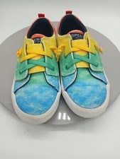 Girls Size 11M Rainbow Sparkle Boat Top Sider Skate Sperry Casual Slip On Shoes