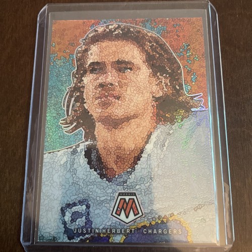2023 Panini Mosaic Justin Herbert Micro Mosaic SSP Case Hit MM12