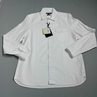 Douglas Hayward Shirts Mens Small white Worker chore overshirt
