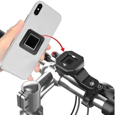 Pro QuickLock Button Cellphone Holder 360 Rotating HL146 Use on Bicycles
