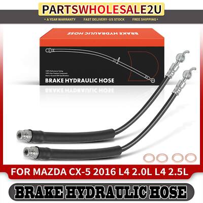 New Rear Left & Right Side Brake Hydraulic Hose for Mazda CX-5 2016 L4 2.0L 2.5L