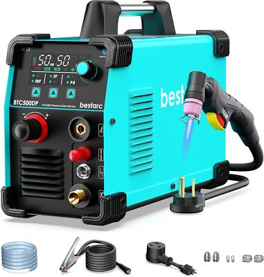 Plasma Cutter Pilot Arc 50Amps Dual 110/220V Digital Plasma Cutting Machine