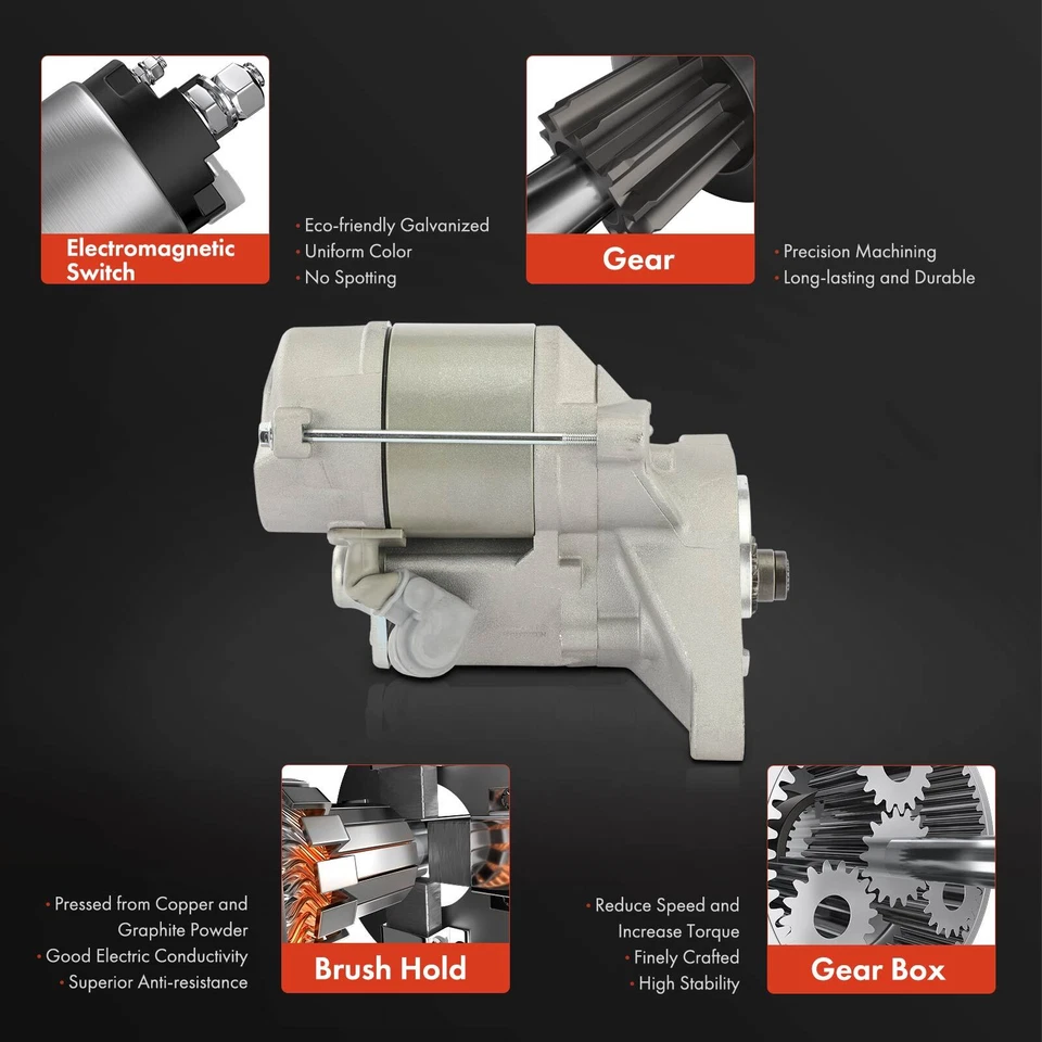 Motor De Arranque Para Toyota Corolla 1988-1992 Celica 90-93 MR2 Geo 1.4KW 12V CW 9T Foto 4 de 4