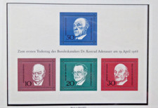 Bund BRD 1968 Block 4 postfrisch Michel 554-557