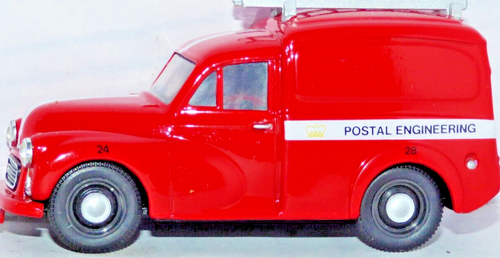Corgi Morris Minor Van Royal Mail Postal Engineering red unboxed 1:43 Scale
