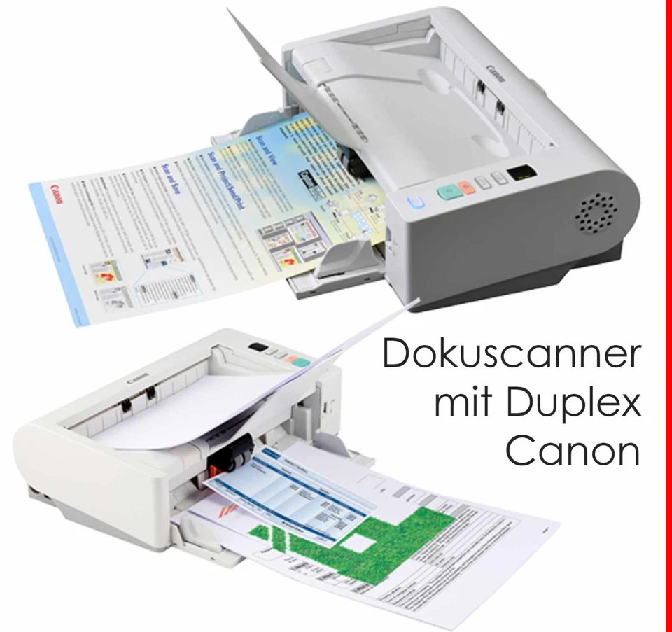 DOKU SCANNER CANON DR-M140 EINZUGSCANNER DUPLEX WINDOWS 7 8 10 11 MIT POWER SUPP - Bild 2 von 4