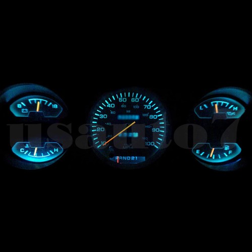 Dash Cluster Gauges AQUA BLUE LED LIGHTS KIT Fits 8193 Dodge Ram D100 D150 D250 eBay