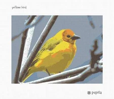 Yellow Bird Needlepoint Kit or Canvas