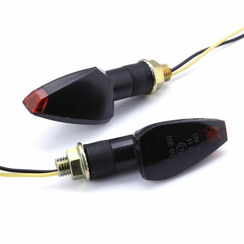 For Yamaha FZ07 FZ09 FZ6R 4X Motorcycle Bike LED Turn Signals Indicators Amber - Picture 7 of 12