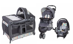 Details About Baby Stroller Travel System With Car Seat Playard Bassinet Crib Combo Set New