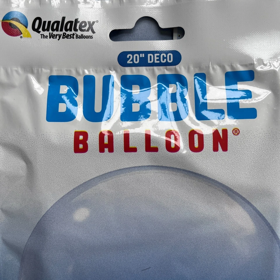 Globos de burbujas Qualatex 20" - transparentes transparentes - helio/aire decorativos para fiesta Foto 3 de 4