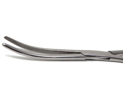 SOP INSTRUMENTS Gold Handle 5.5" Curved Mosquito Hemostat Forceps - Set Of 2