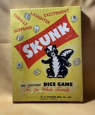 1953 W. H. Schaper Board Game Skunk Exciting ...