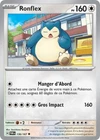 Carte RONFLEX 136/167 Pokémon Mascarade Crépusculaire EV06 Neuve TWM FR
