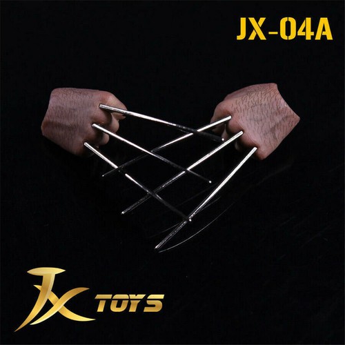 JXtoys JX-04A 1/6 Wolverine Fist Metal Wolf Claws Hands For 12" Male Figure Body - Picture 5 of 10