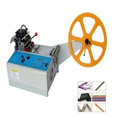 3.1"(80mm) Hot and Cold Belt Cutting Machine Elastic Band/Zipper Cutter220V 280W