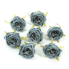 10pcs 5cm DIY Artificial Silk Flowers Fake Rose Flower Hairband Bag Decor Craft
