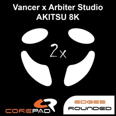 Corepad Skatez Vancer x Arbiter Studio AKITSU 8K Ersatz Mausfüße PTFE Teflon