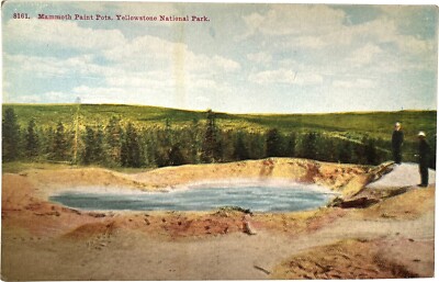 Mammoth Paint Pots, Yellowstone National Park vintage postcard