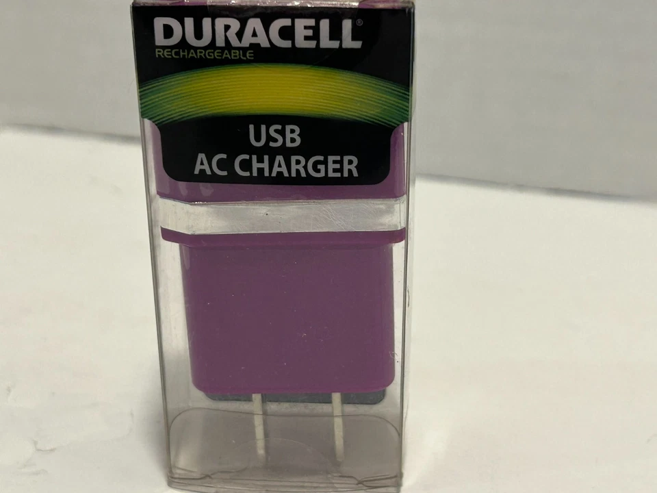 New Duracell DU1698 Mini USB AC Wall Charger PURPLE - Image 3 of 4