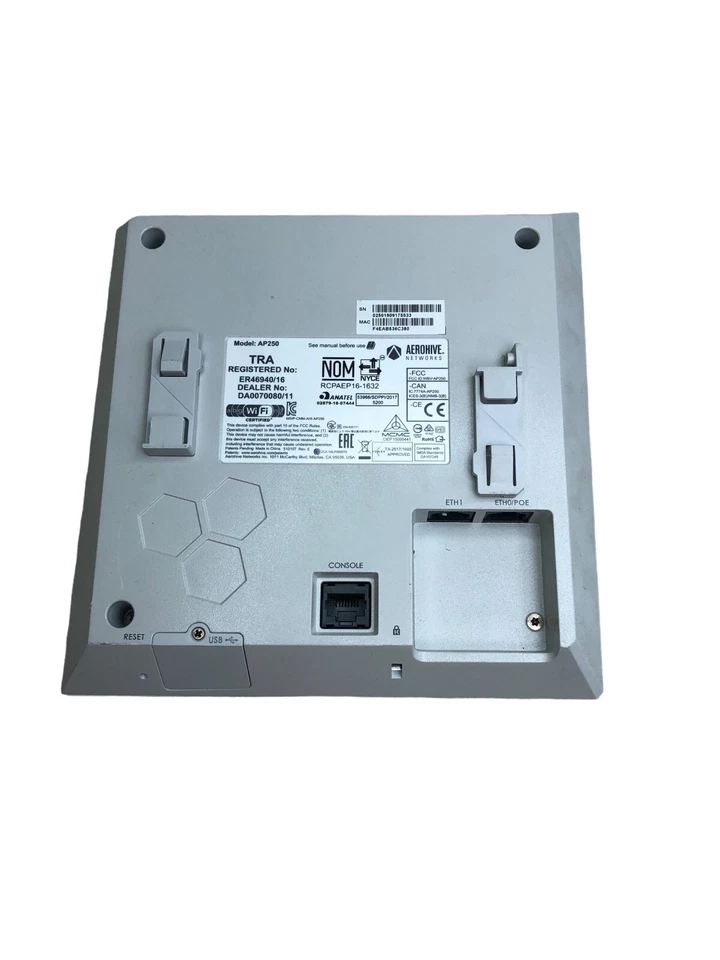 Aerohive AP250 Indoor Wireless Access Point AH-AP-250-AC-F (No Mounting Bracket) - Image 2 of 4