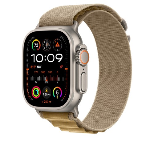 NEW OEM - Apple Watch Band Alpine Loop (49mm) Ultra/Ultra 2 Tan - Small - Photo 2 sur 3