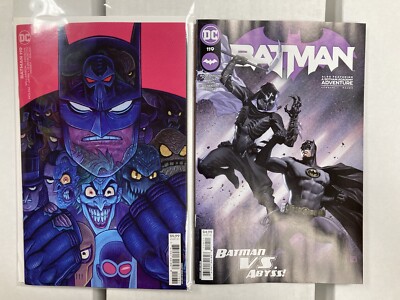 BATMAN #119 SET OF 2 COVERS A 1:25 DAN HIPP BANE JOKER DC COMIC BOOK BA