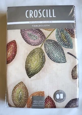 Croscill Mosaic Leaves Tablecloth Oblong 60 in x 120 in
