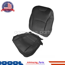Driver Perforated Leather Bottom Top Seat Cover Black For 15-19 Subaru Outback