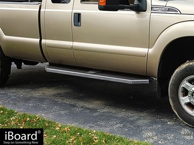 APS Polished Flat Running Boards Fit 99-16 Ford F250 F350 SuperDuty SuperCab