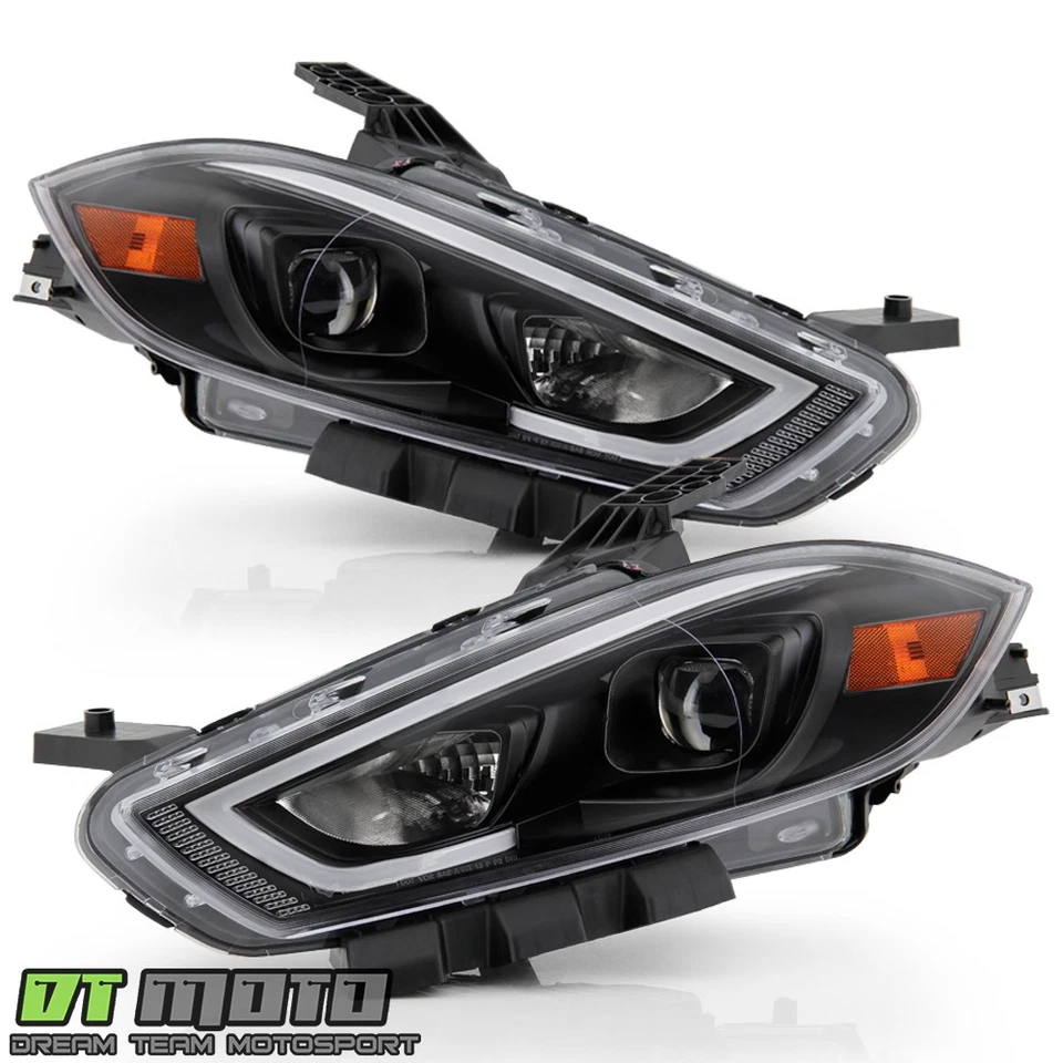 Dodge Dart 2013-2016 HID/Xenón Negro Tubo LED Proyector Faros Juego Foto 2 de 4