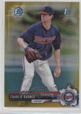 2017 Bowman Draft Chrome Gold Refractor 10/50 Charlie Barnes #BDC-76 2a9