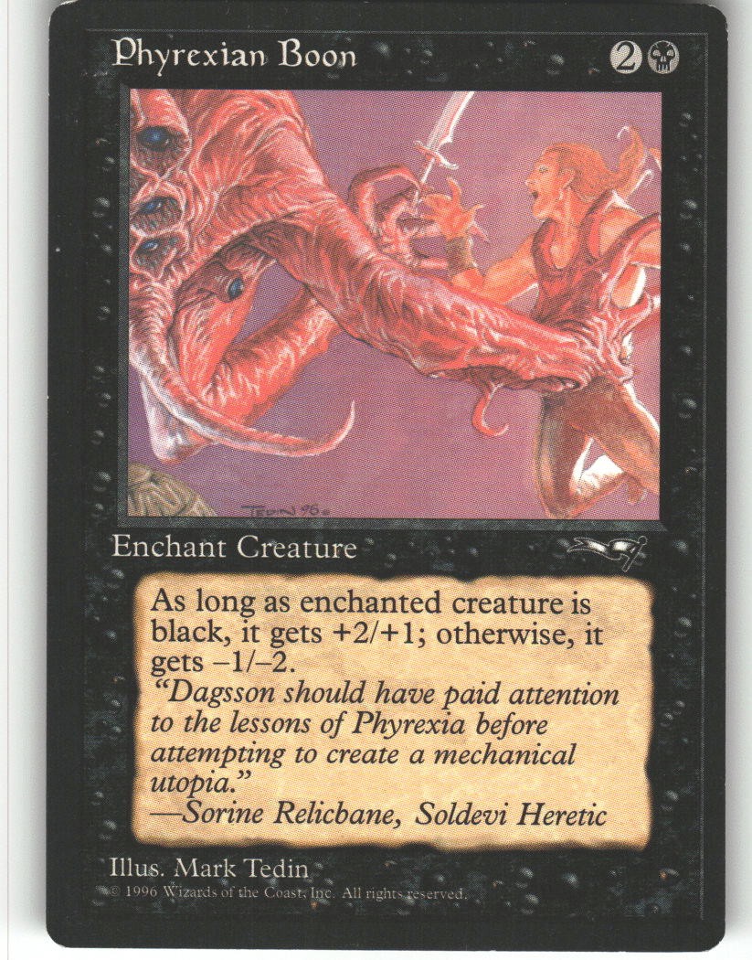 Phyrexian Boon (Man Held Aloft) - Alliances - MTG - Common - #23 - NM