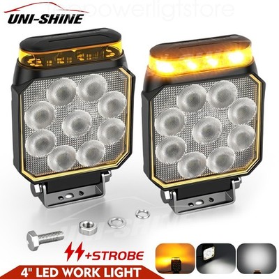 2x HELLA Blinkleuchte verchromt links rechts Blinker Arbeitsscheinwerfer Traktor