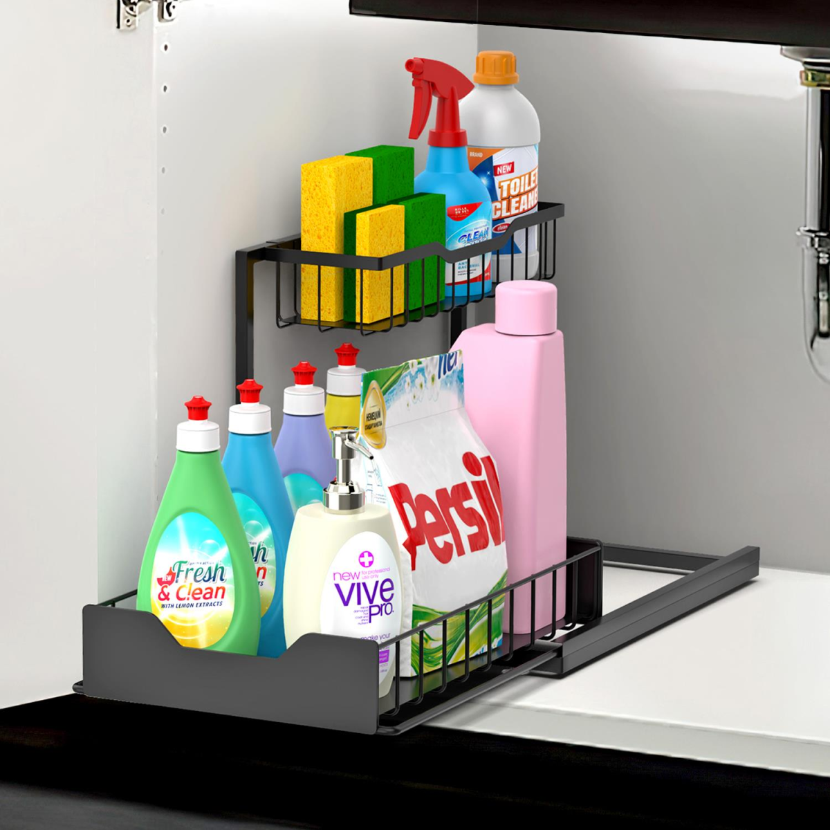 Vinsani Metal Under Sink Storage 1010498 - Image 2