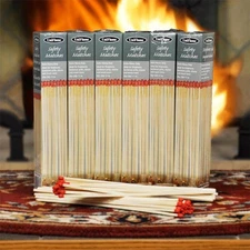 6-Pack - Heavy Weight Premium Fireplace Matches