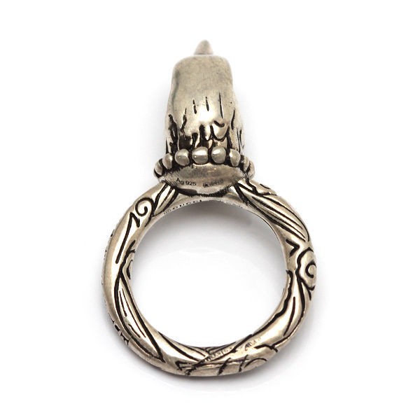 GUCCI Eagle Head Ring ANGER FOREST #5US Italy SV9… - image 7