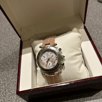 Klaus Kobec Diamonds 8 Diamonds Dial Swiss Made Chronograph Damenuhr