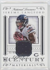 2015 Panini National Treasures Century Materials 22/99 Jeremy Langford 6f8