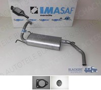 Imasaf ESD Auspuff Endtopf für Mitsubishi Colt V 1300+Proton Persona 300 3TüRer