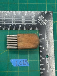 Vintage 3.25" Old Wooden Handle Concrete Finishing Wire Brush, Made In USA