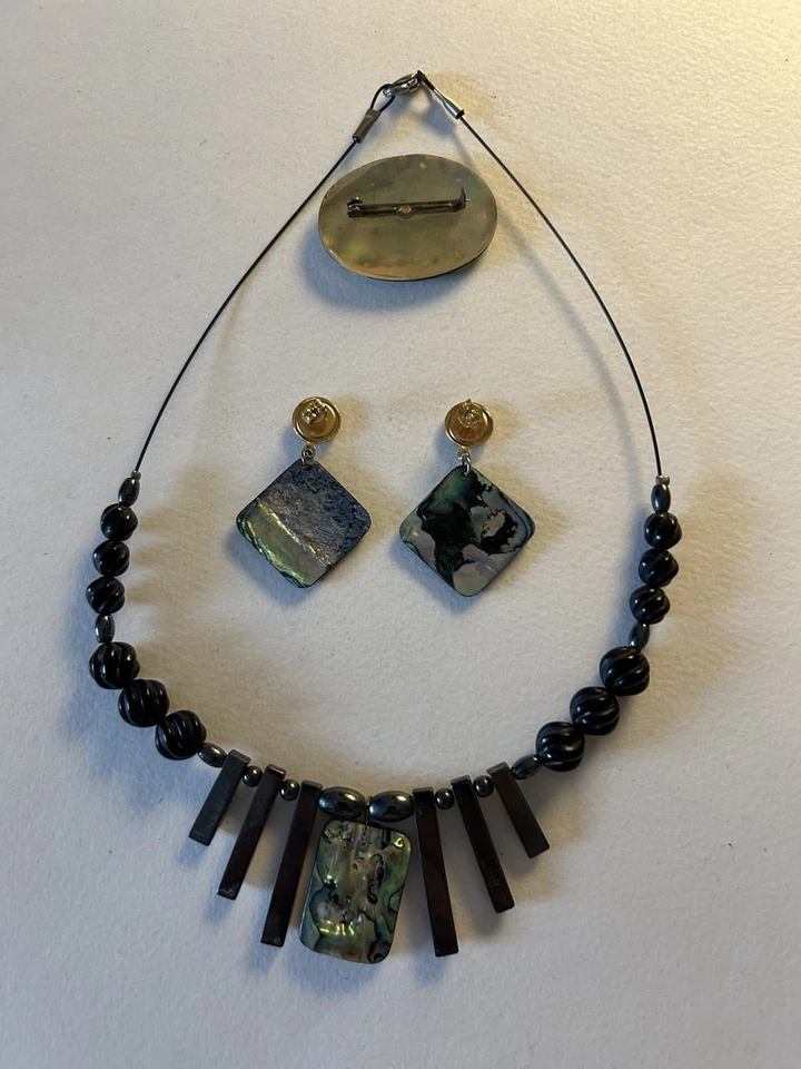 Modeschmuck aus Perlmutt Konvolut - Bild 3 von 4