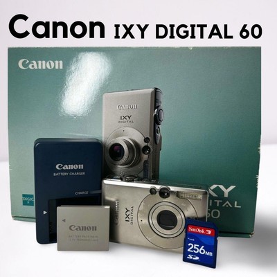 Canon IXY Digital 60 Compact Silver Camera Used, Fully