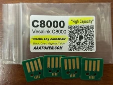 4 x High Capacity Toner Chip for Xerox VersaLink C8000, C8000DT Refill